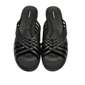 OKABASHI NWOT Women's Venice Black‎ Slip On Sandal - Size Large (9.5 - 10.5)